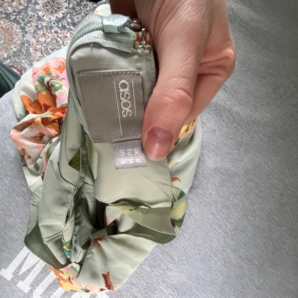 Long Green Floral Dress - Picture 4 of 4